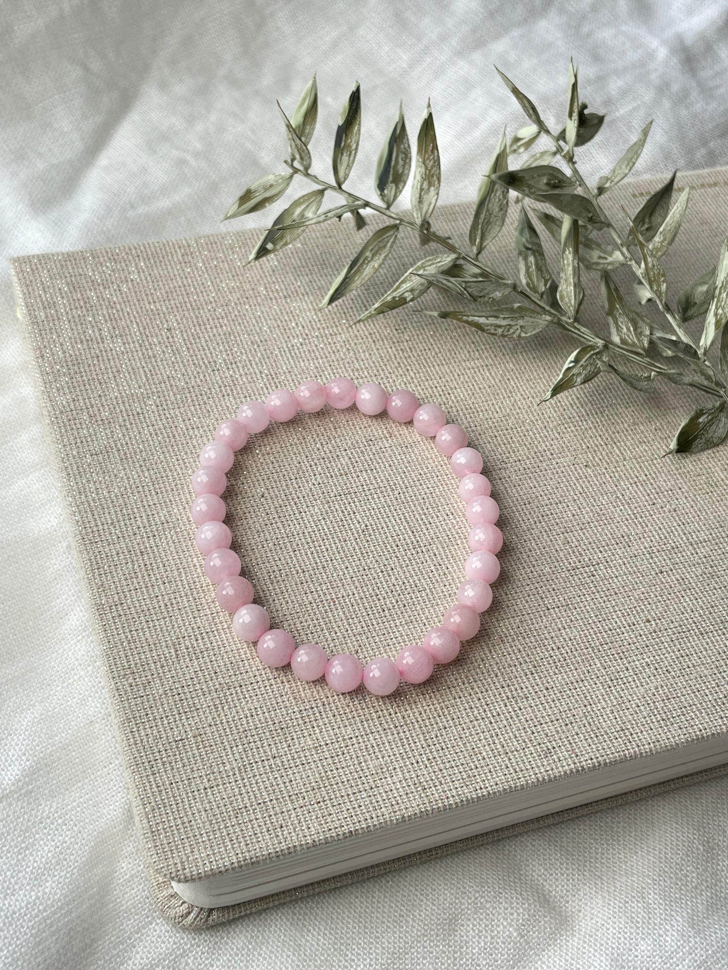 Rosenquarz Perlenarmband