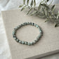 Kiwi Jaspis Perlenarmband